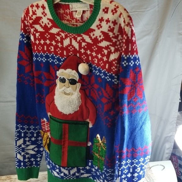 Jolly Sweaters Santa Christmas Sweater - Picture 1 of 5